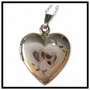 Vintage Gold Filled Heart Locket Pendant